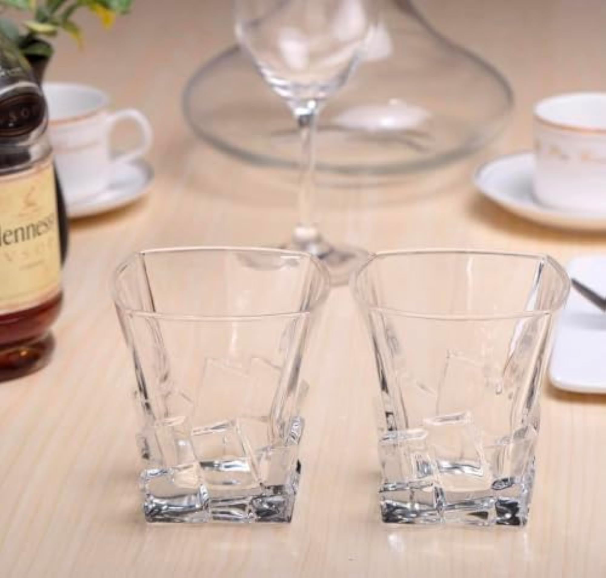 Clear Glass Shot Cups with Heavy Base
